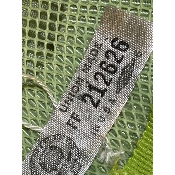 Ladies Green Floral Vintage Breton Style Hat Wide Ribbon Accent Union Made - Picture 12 of 14